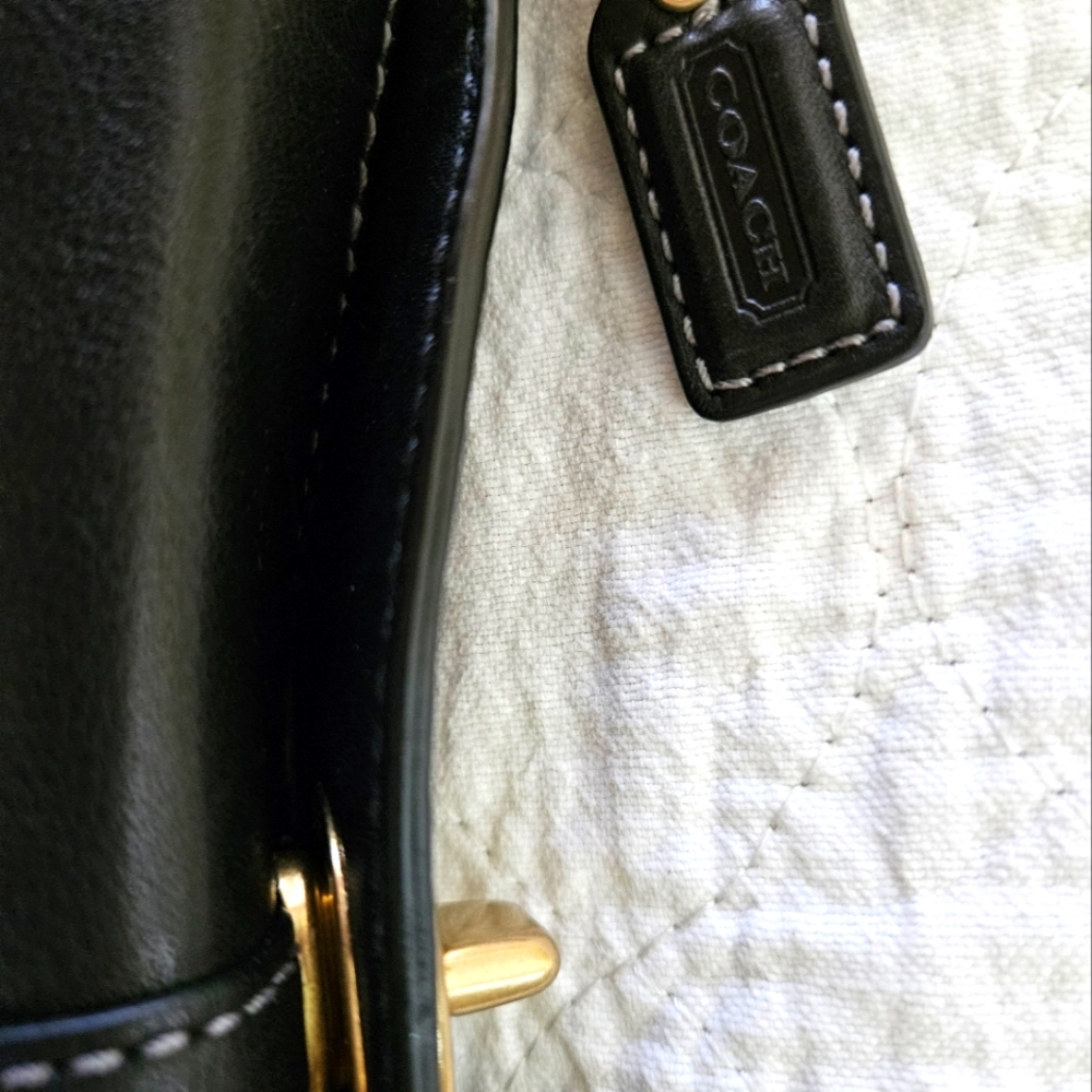 Coach black wristlet